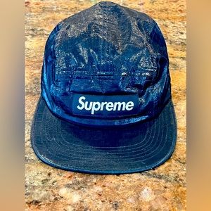 SUPREME Navy Blue Camp Hat